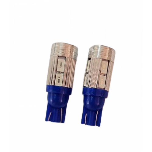 Set 2 becuri auto W5W/ T10-  10 Smd cu lupa