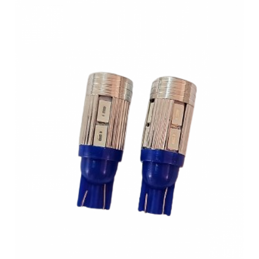 Set 2 becuri auto W5W/ T10-  10 Smd cu lupa
