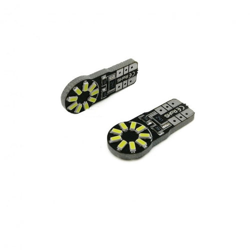 Set 2 becuri auto W5W/ T10-18 Smd CANBUS-alb