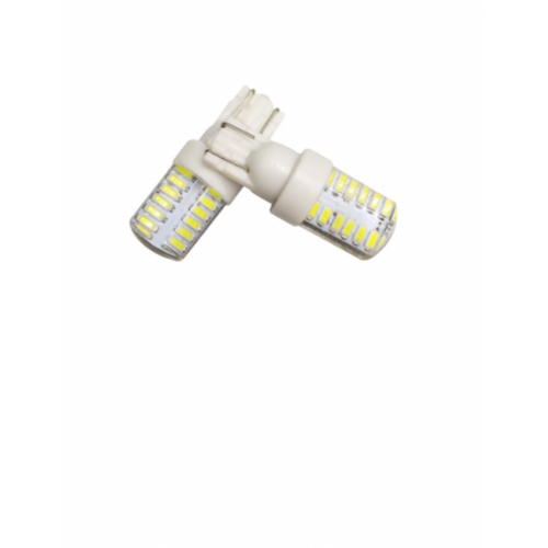 Set 2 becuri auto W5W/ T10-24smd- siliconat-alb