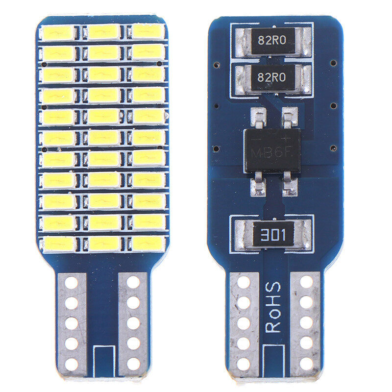 Set 2 becuri auto W5W/T10  -33 smd alb cald-CANBUS
