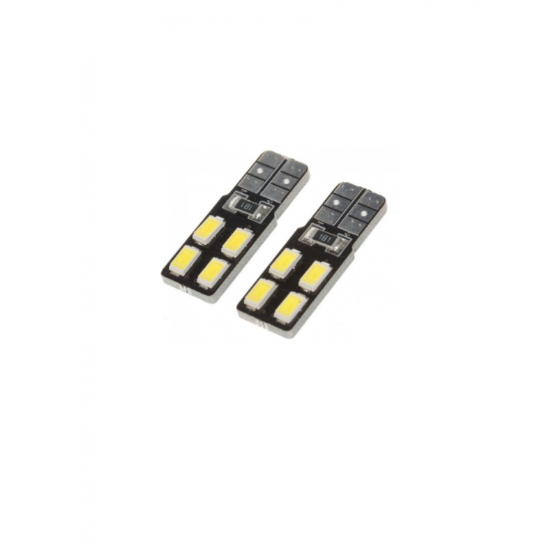 Set 2 becuri auto W5W/ T10 -4 SMD CANBUS-alb