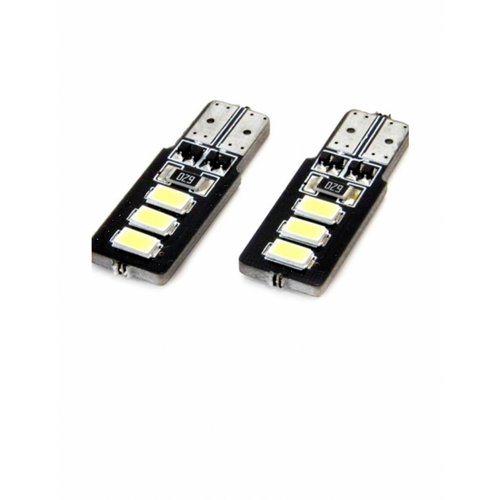Set 2 becuri auto W5W/ T10- 6 smd  -CANBUS-alb