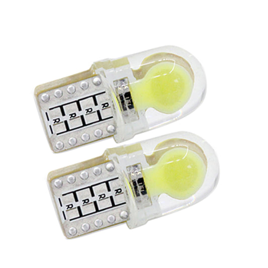 Set 2 becuri auto W5W/T10 -Cob siliconat CAN