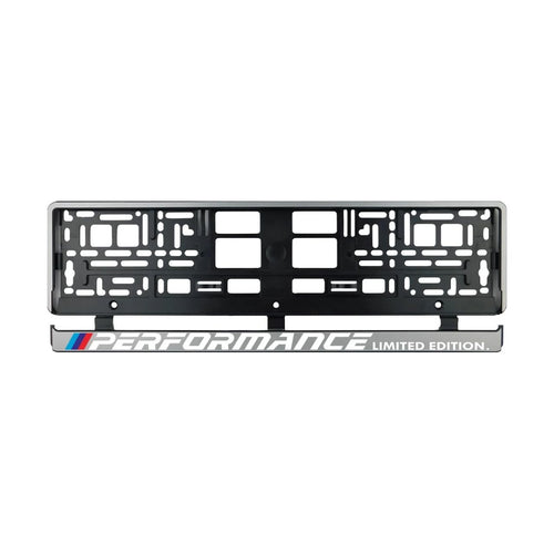 Комплект от 2 броя, сребърни стойки за регистрационни номера BMW Performance