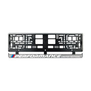 Set 2 bucati, suport numar inmatriculare argintiu BMW Performance