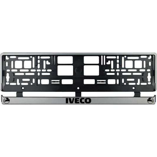 Комплект 2 броя, сребърна рамка за номер Iveco