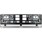 Set 2 bucati, suport numar inmatriculare argintiu Man alb