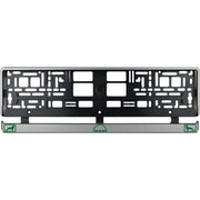 Set 2 bucati, suport numar inmatriculare argintiu MAN V