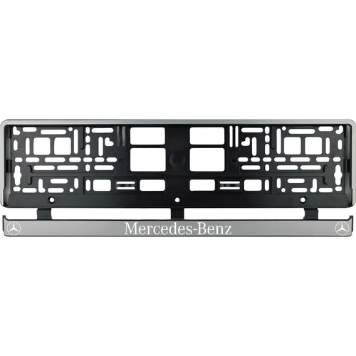 2 darabos ezüst rendszámtábla tartó Mercedes Benz