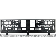 Set 2 bucati, suport numar inmatriculare argintiu Peugeot Drive