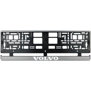 Set 2 bucati, suport numar inmatriculare argintiu Volvo