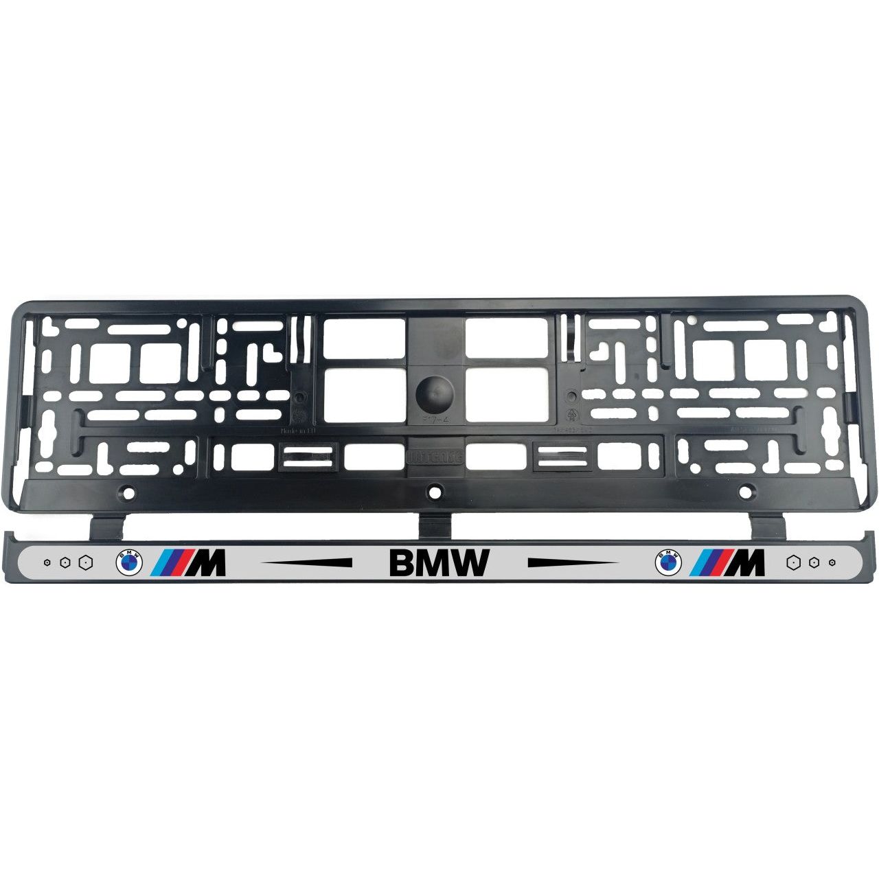 2 darabos BMW MPower II rendszámtáblatartó készlet