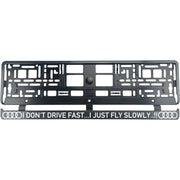 Set 2 bucati, suport numar inmatriculare Carbon, Audi Drive