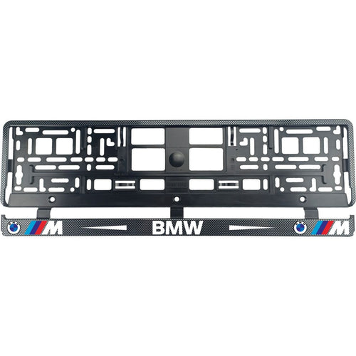 Комплект от 2 броя, стойка за регистрационен номер Carbon, BMW M///