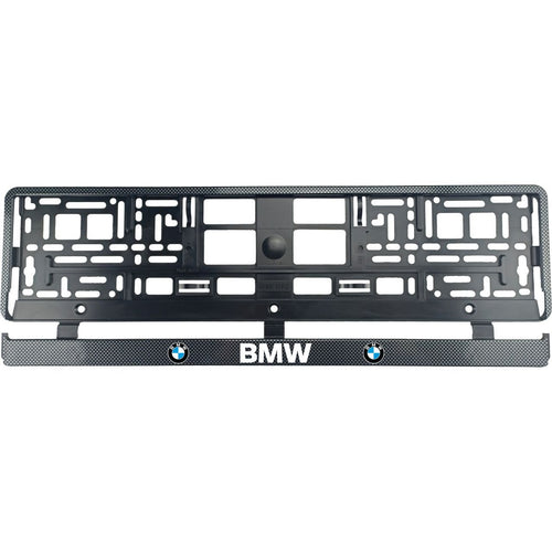 Комплект от 2 броя, стойка за регистрационна табела Carbon, BMW