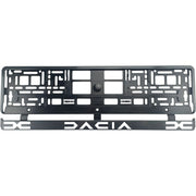 Set 2 bucati, suport numar inmatriculare Carbon, Dacia II
