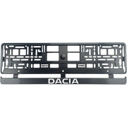 Set 2 bucati, suport numar inmatriculare Carbon, Dacia