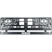 Set 2 bucati, suport numar inmatriculare Carbon, IVECO