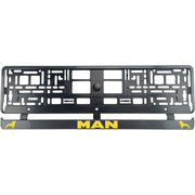 Set 2 bucati, suport numar inmatriculare Carbon, MAN IV