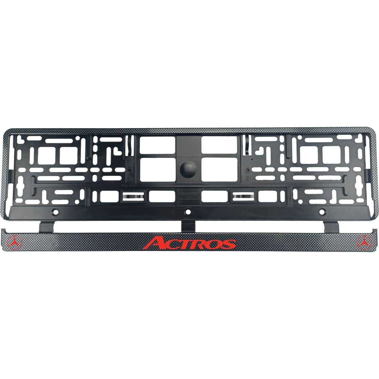 Set 2 bucati, suport numar inmatriculare Carbon, Mercedes Actros III