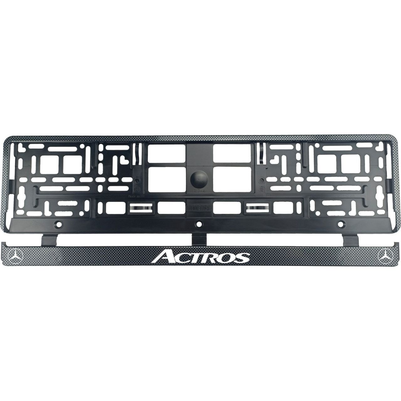 Set 2 bucati, suport numar inmatriculare Carbon, Mercedes Actros