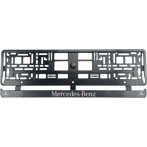 Комплект 2 броя, стойка за регистрационен номер Carbon, Mercedes-Benz