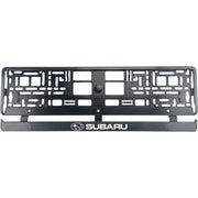 Set 2 bucati, suport numar inmatriculare Carbon, Subaru