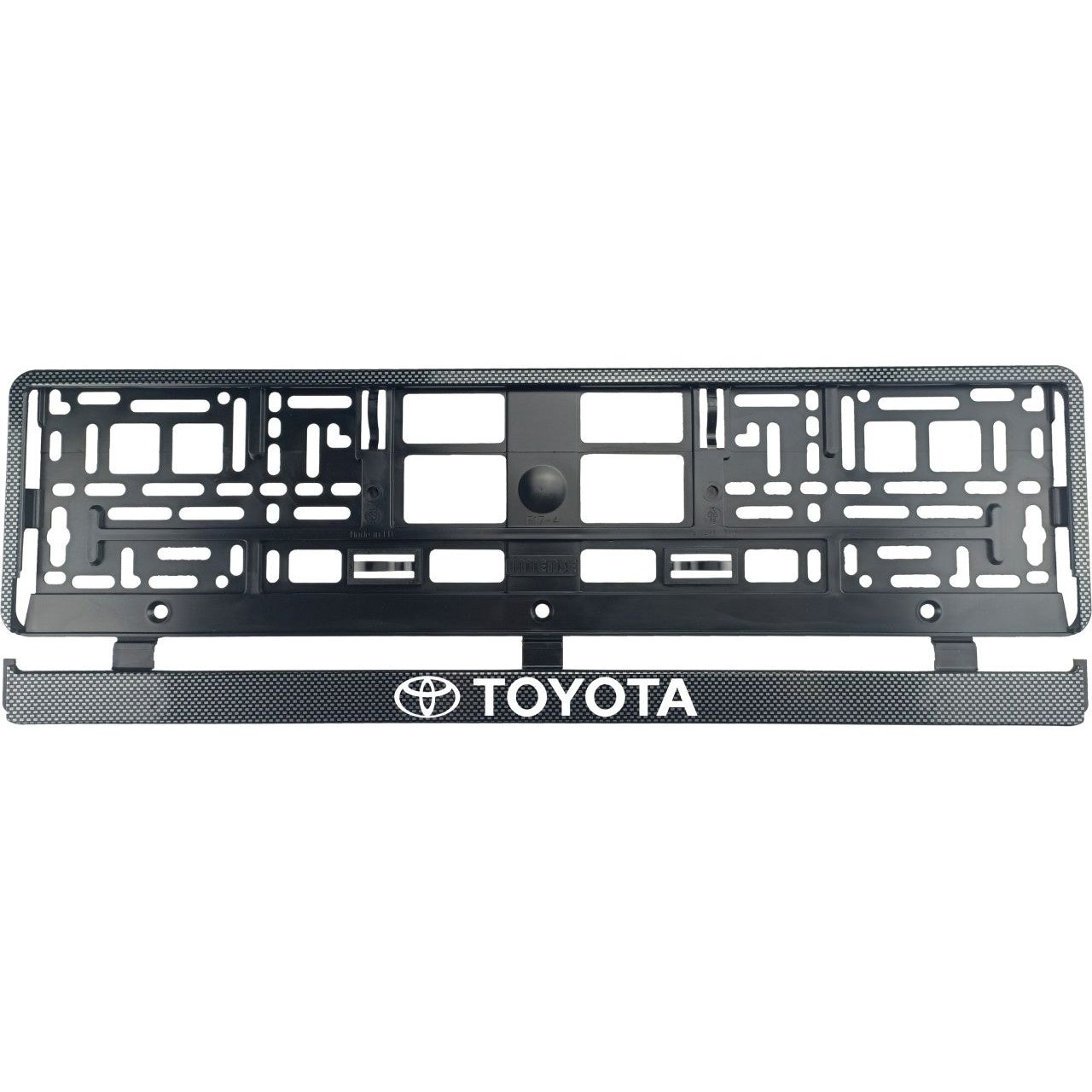 Комплект 2 броя, стойка за регистрационен номер Carbon, Toyota