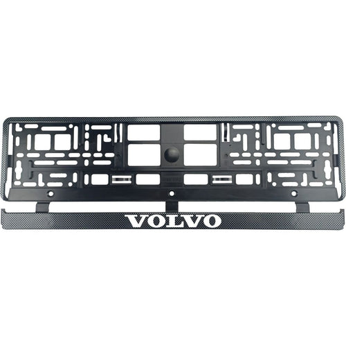 Set 2 bucati, suport numar inmatriculare carbon VOLVO II