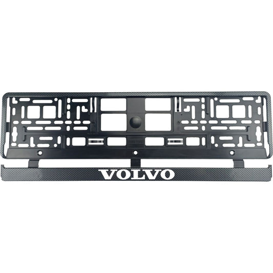 Set 2 bucati, suport numar inmatriculare carbon VOLVO II