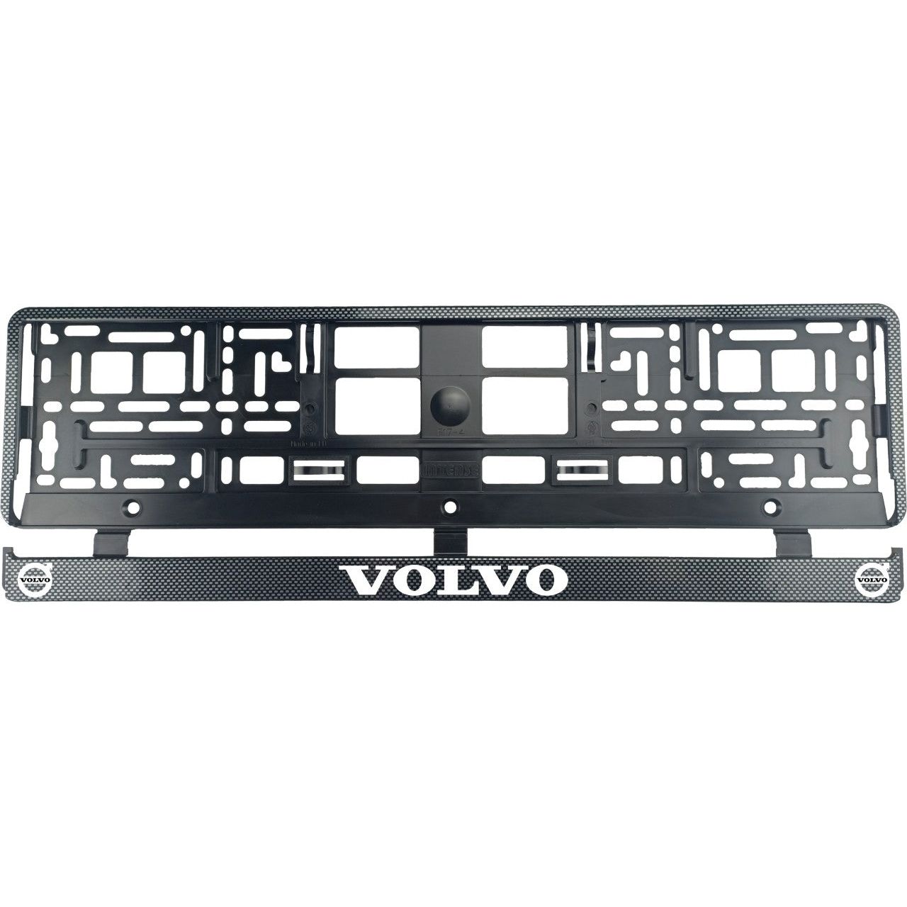 Set 2 bucati, suport numar inmatriculare carbon VOLVO VI