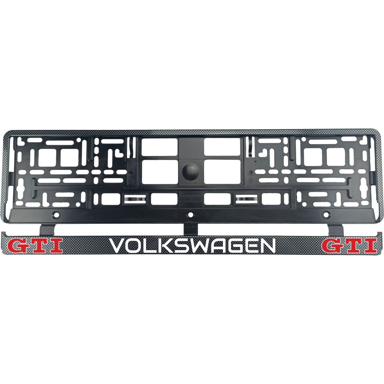 Set 2 bucati, suport numar inmatriculare carbon VW Golf GTI II