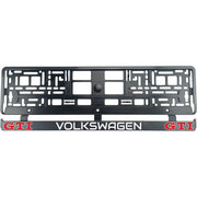 Set 2 bucati, suport numar inmatriculare carbon VW Golf GTI II