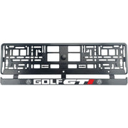 Set 2 bucati, suport numar inmatriculare carbon VW Golf GTI