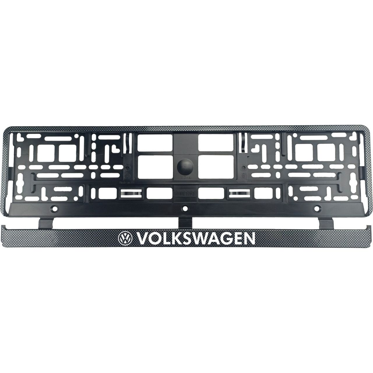 Set 2 bucati, suport numar inmatriculare carbon VW