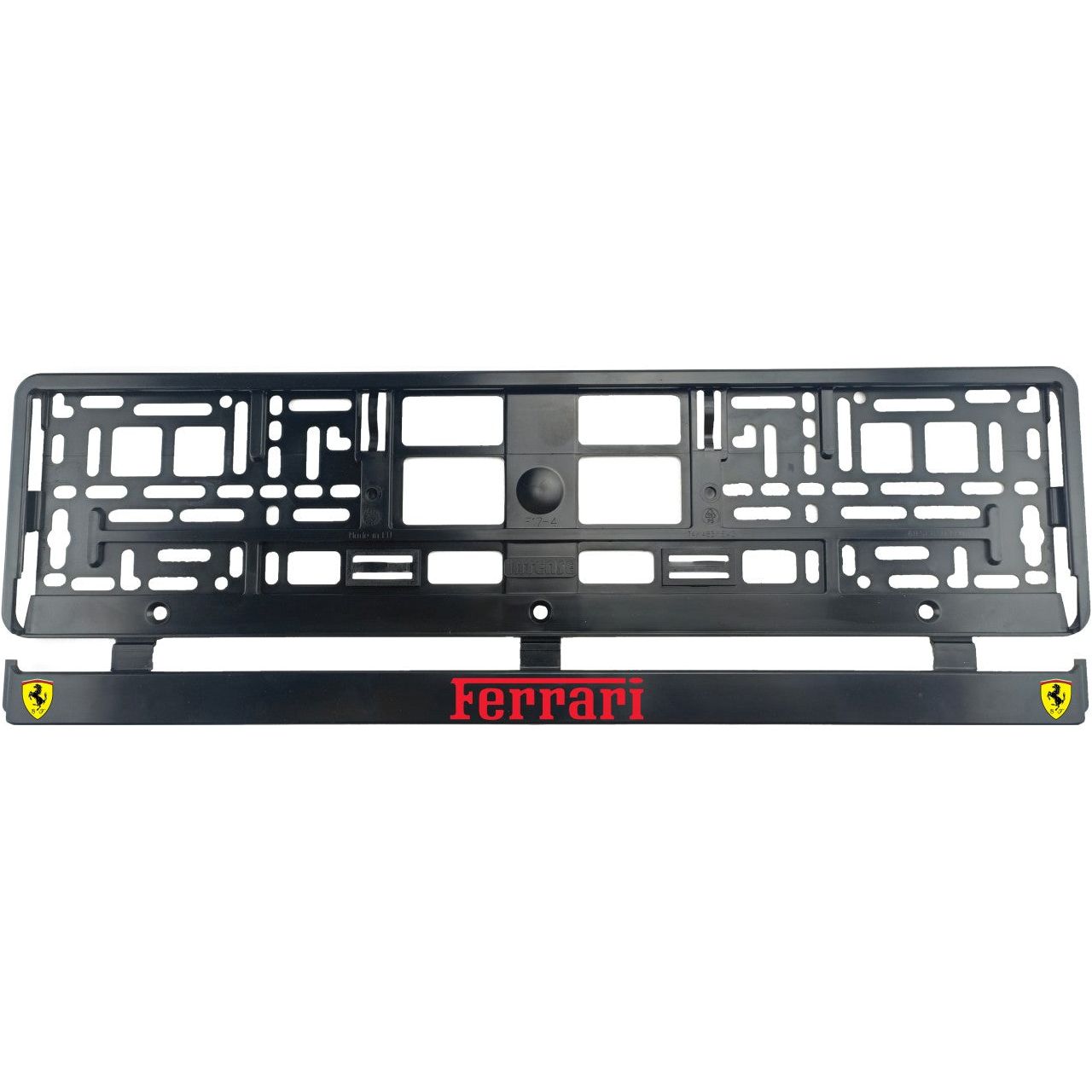Set 2 bucati, suport numar inmatriculare Ferrari Red