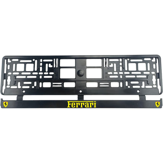 Set 2 bucati, suport numar inmatriculare Ferrari