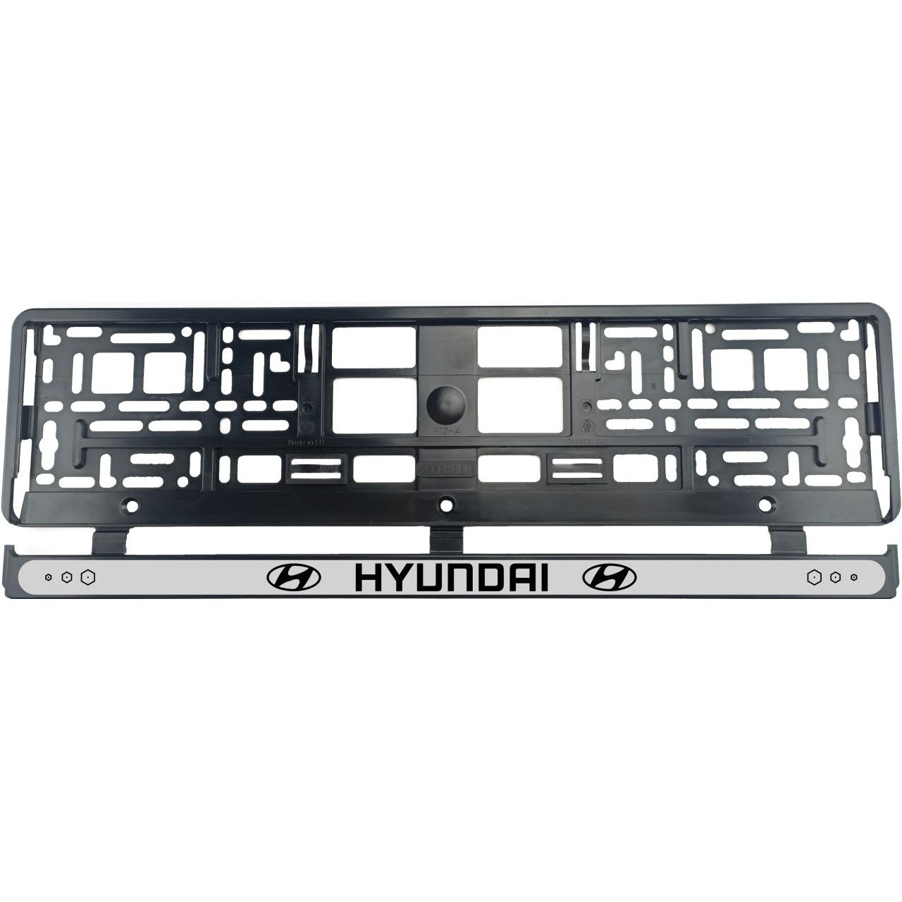 Set 2 bucati, suport numar inmatriculare Hyundai