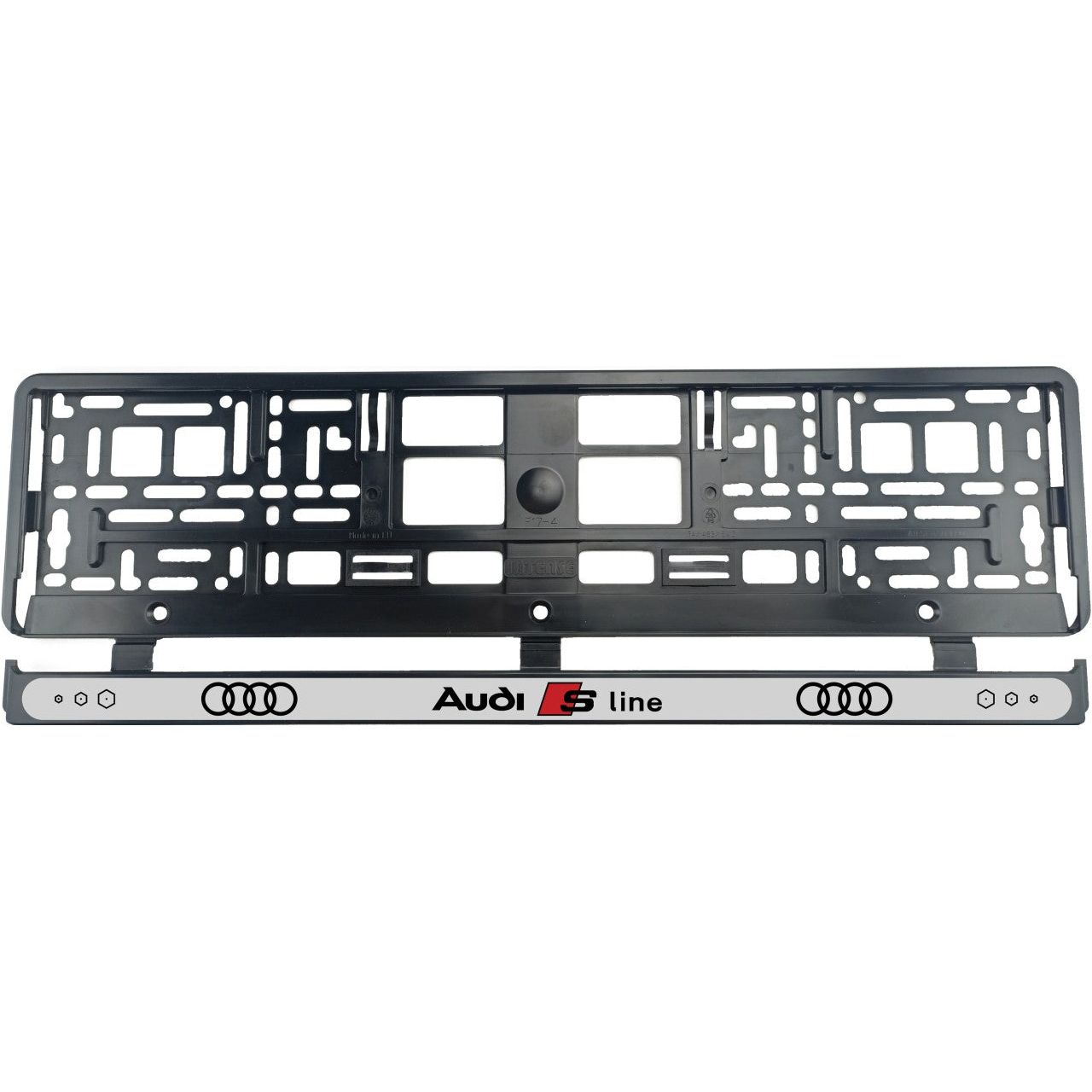 Set 2 bucati, Suport Numar Inmatriculare pentru Audi S Line