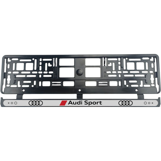 Set 2 bucati, Suport Numar Inmatriculare pentru Audi Sport