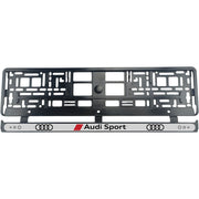 Set 2 bucati, Suport Numar Inmatriculare pentru Audi Sport