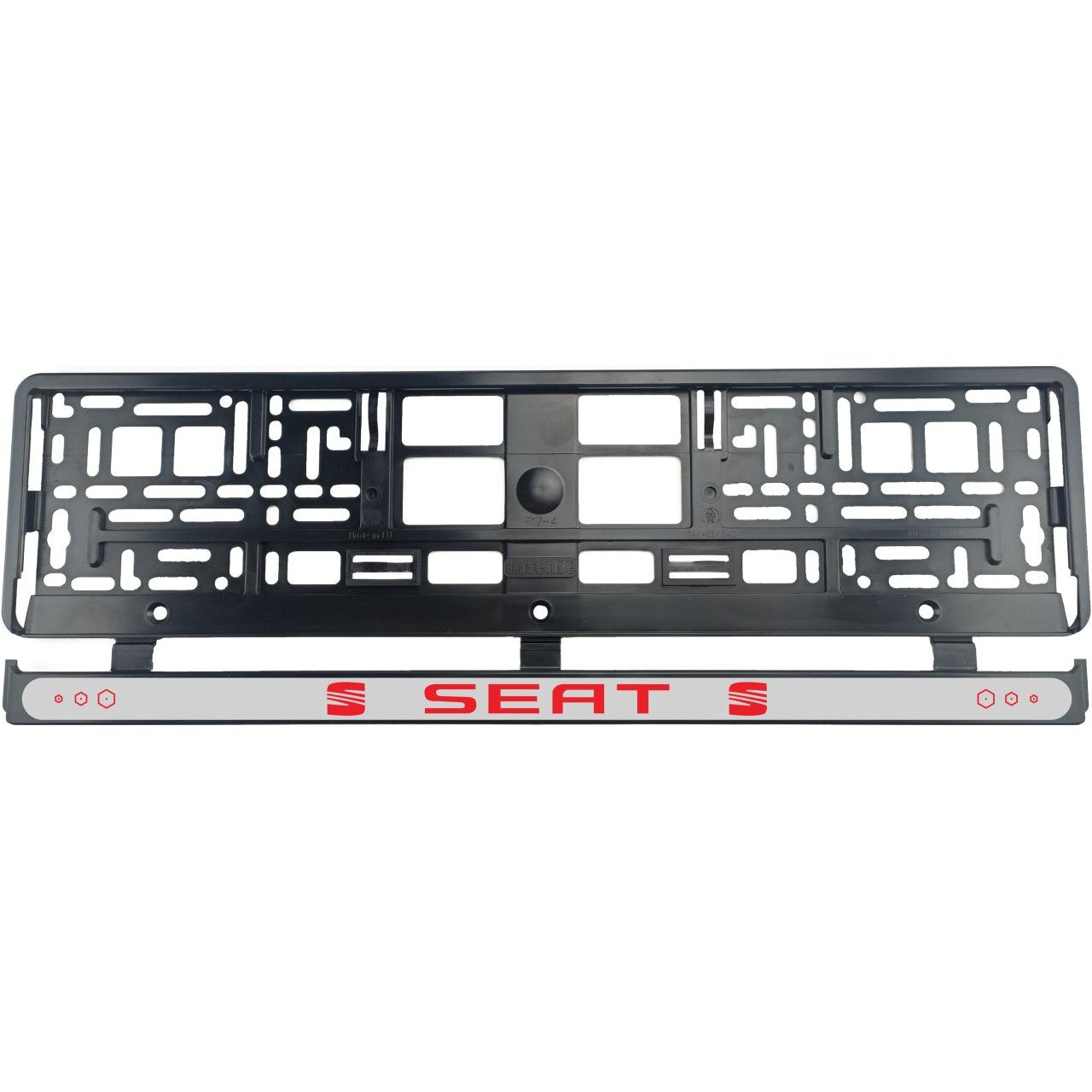 Set 2 bucati, suport numar inmatriculare Seat Red II