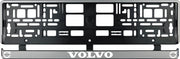 Set 2 bucati, suport numar inmatriculare Volvo alb
