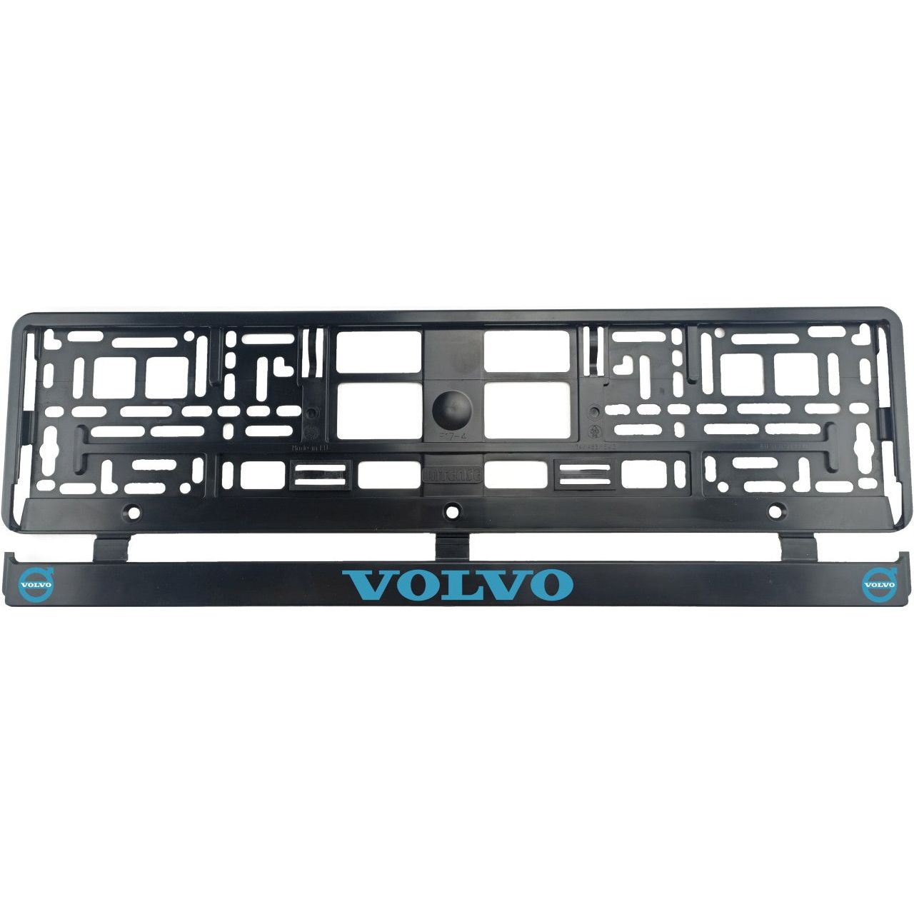 Set 2 bucati, suport numar inmatriculare, Volvo blue