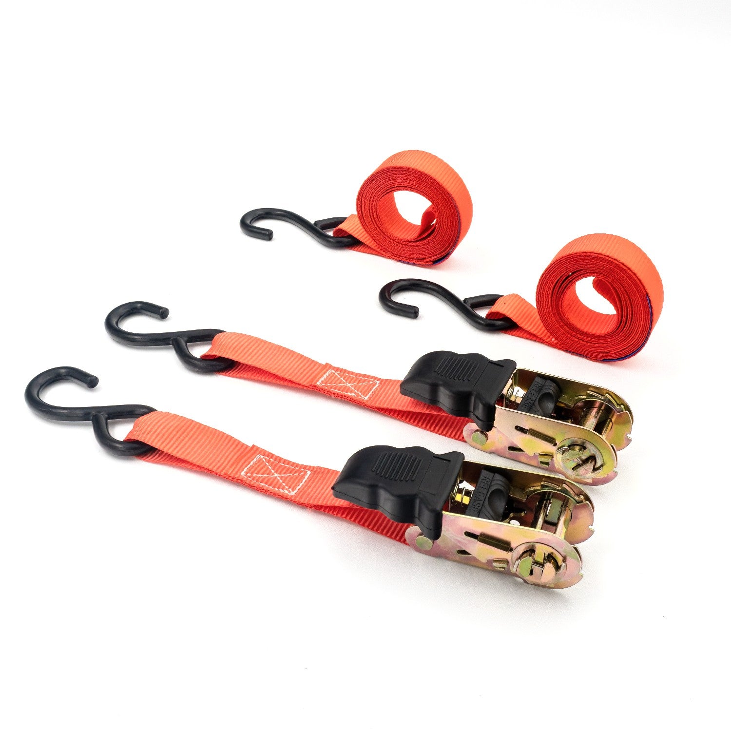 Set 2 chingi cu clichet, rezistență la 680 kg/chingă – 25 mm × 3 m – Carguard