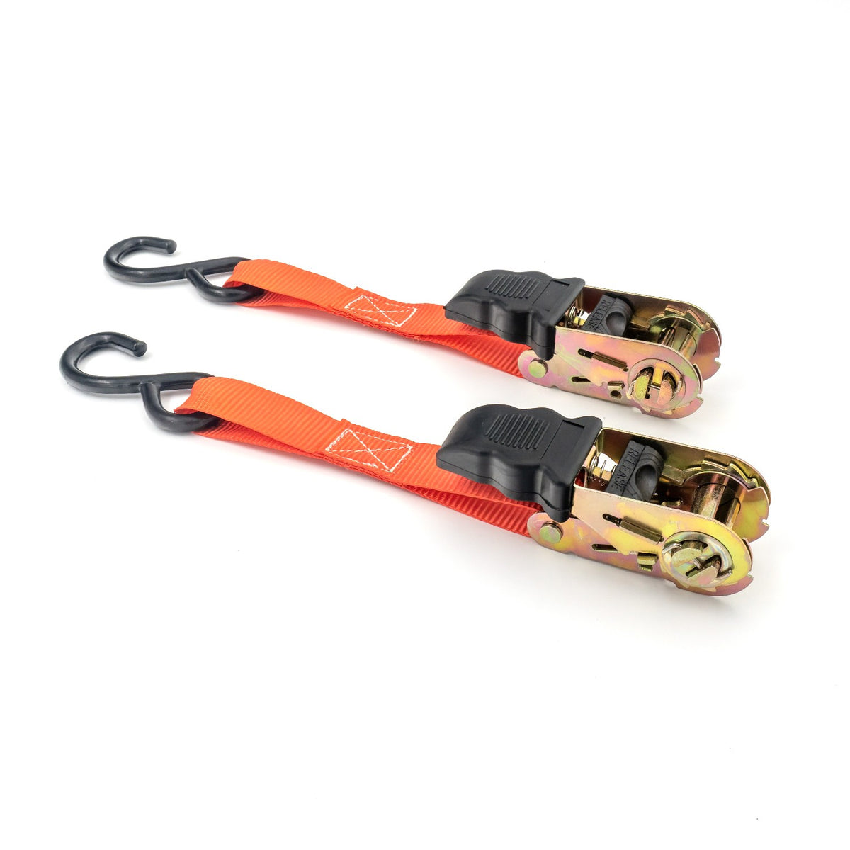 Set 2 chingi cu clichet, rezistență la 680 kg/chingă – 25 mm × 3 m – Carguard