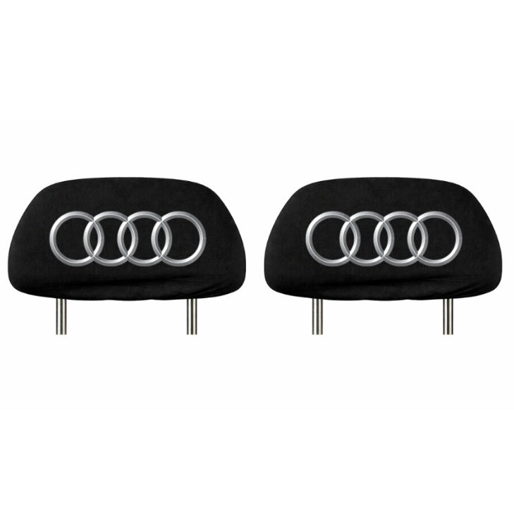 Set 2 huse tetiere negre, pentru gama auto AUDI