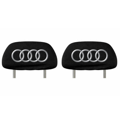 Set 2 huse tetiere negre, pentru gama auto AUDI