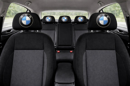 Set 2 huse tetiere negre, pentru gama auto BMW